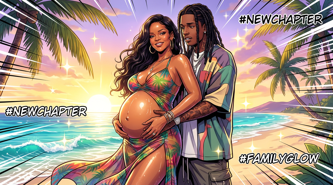 Rihanna aperçue enceinte de son troisième enfant