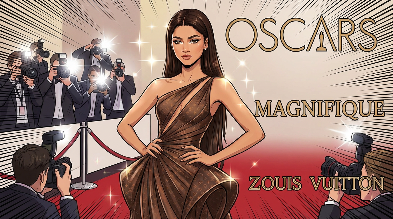 Zendaya brille sur le red carpet des Oscars avec une robe spectaculaire