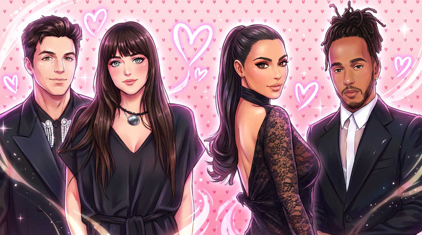 Nouvelles romances inattendues de célébrités en 2026 : Kim Kardashian et Lewis Hamilton