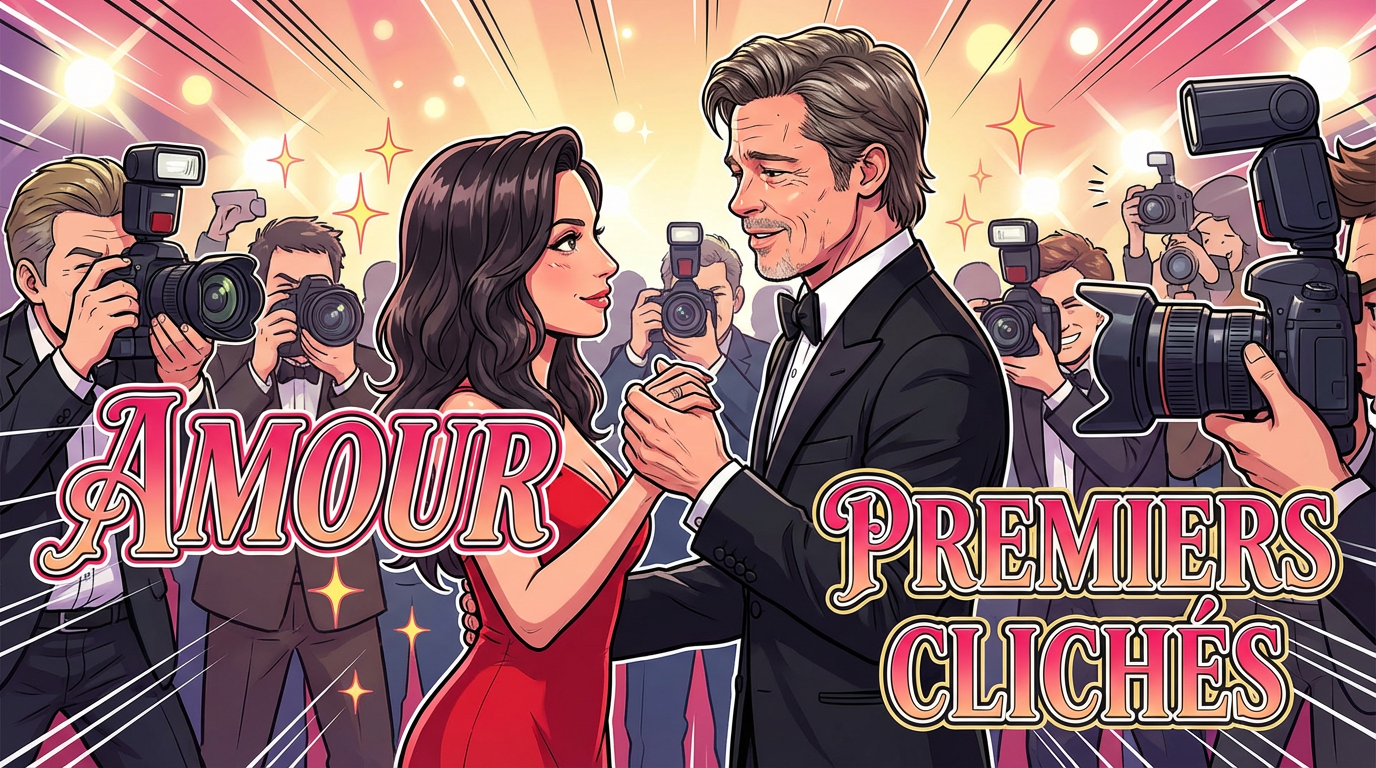 Brad Pitt et Ines de Ramon : premiers clichés intimes sur le tapis rouge des Oscars