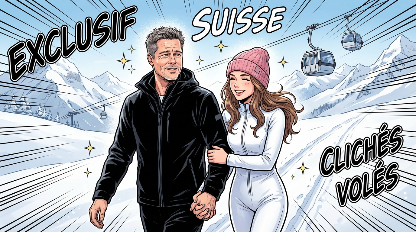 Brad Pitt et sa nouvelle compagne : premiers clichés volés en Suisse