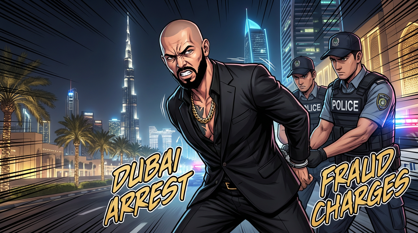 Andrew Tate accusé de fraude : l'influenceur en garde à vue à Dubaï