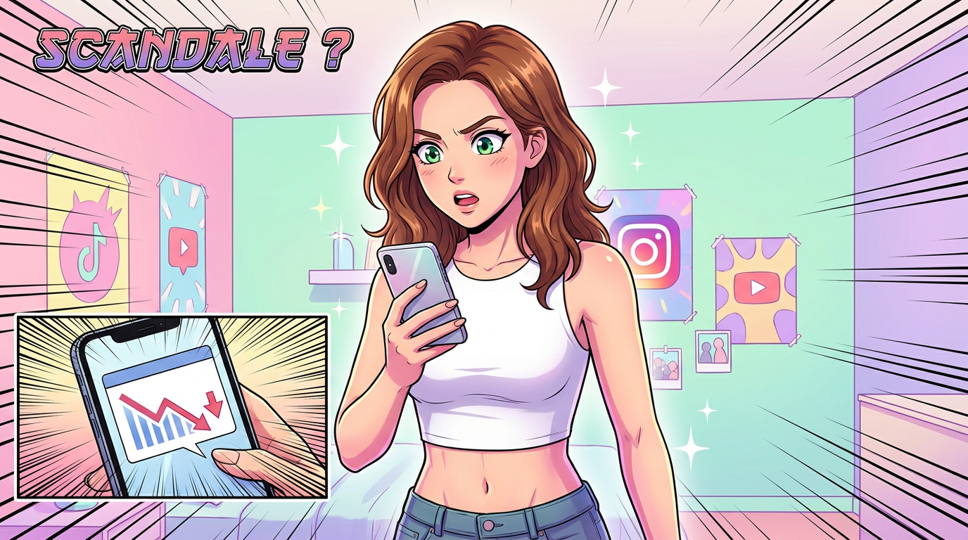 Influenceuse française impliquée dans un scandale de faux abonnés