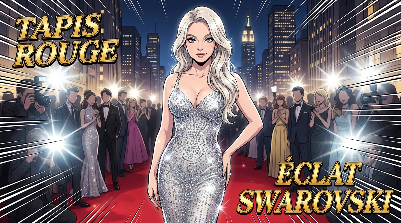 Sydney Sweeney brille au Met Gala dans du cristal Swarovski