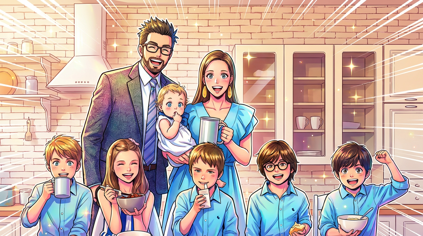 Céline Saffré de Familles nombreuses prend le large : Son mari Fabrice solo avec leurs 10 enfants