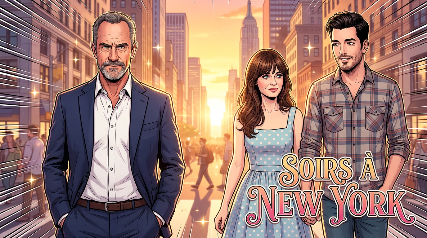 Christopher Meloni, Zooey Deschanel, Jonathan Scott et d’autres stars aperçus à New York