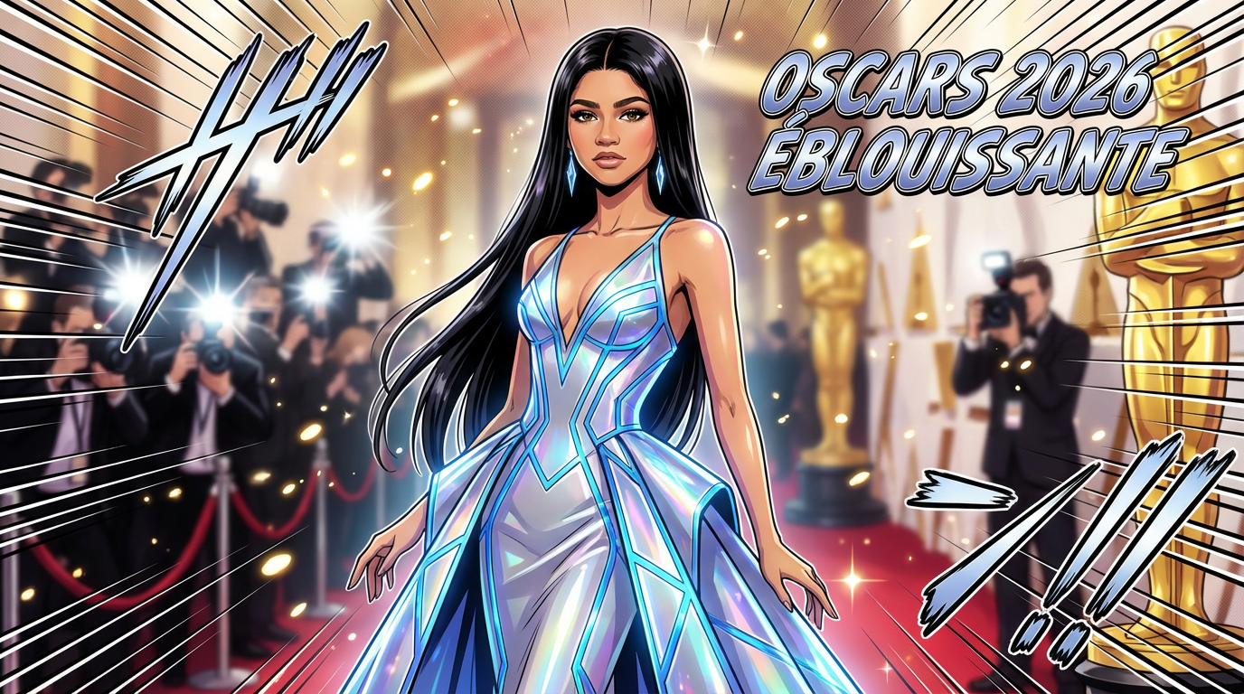 Oscars 2026 : Zendaya éblouissante sur le red carpet en robe futuriste