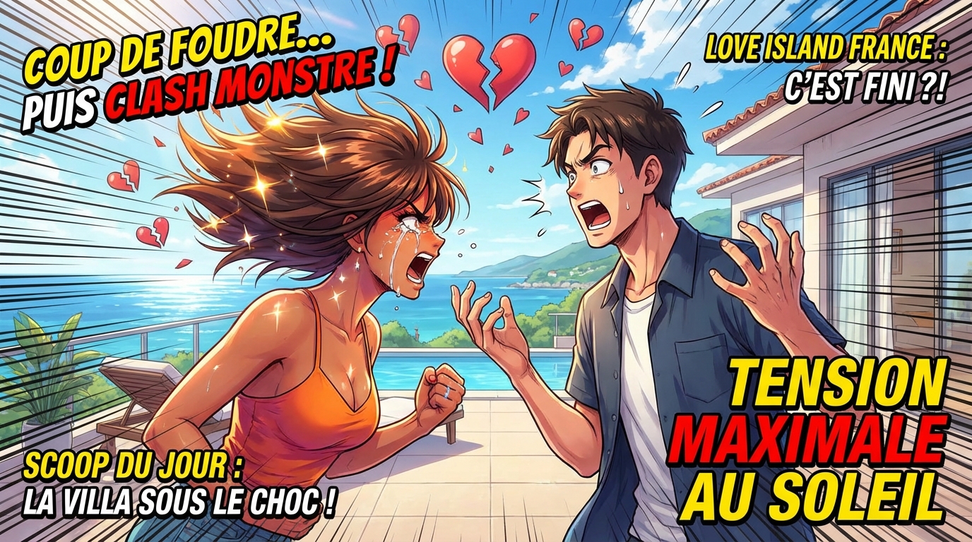 Couple choc en télé-réalité : Participants de Love Island France se disputent violemment
