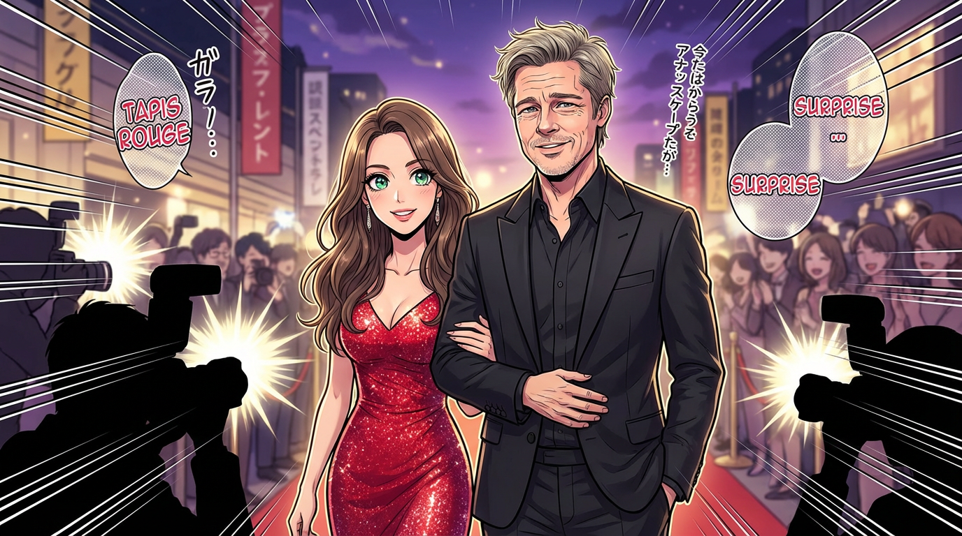 Brad Pitt et Ines de Ramon : premiers pas sur le tapis rouge ensemble