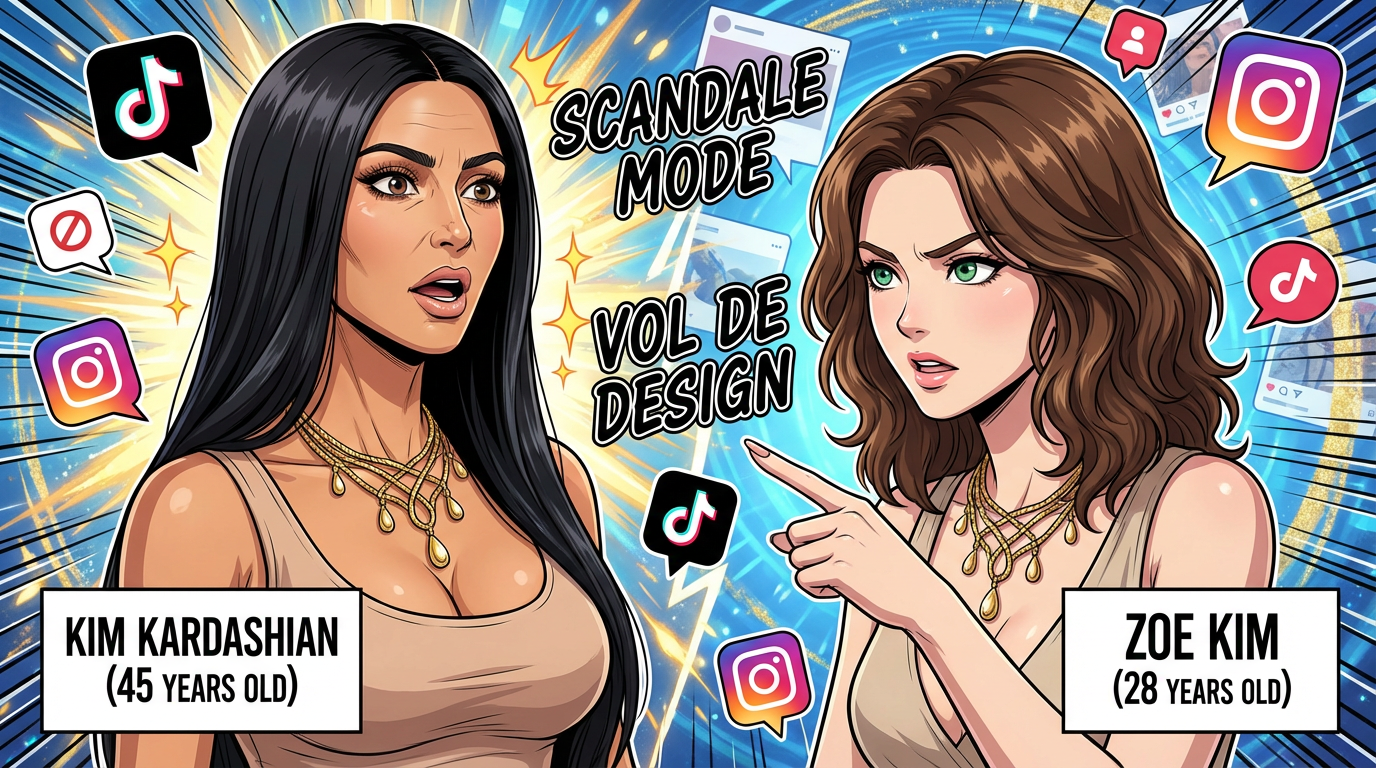 Scandale chez les Kardashian : Kim accusée de vol de design par une influenceuse
