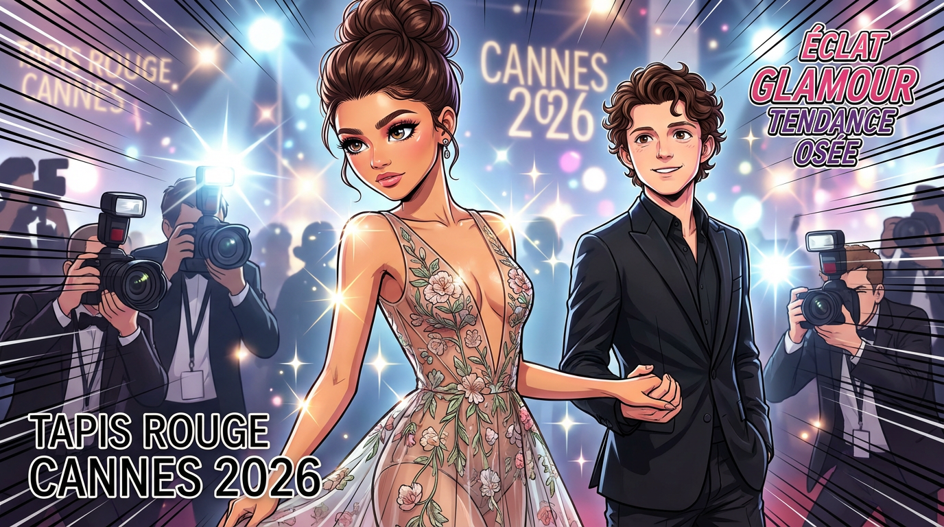 Red carpet Cannes 2026 : look osé de Zendaya