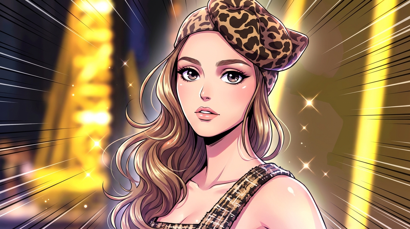 Liner noir, teint ensoleillé, pommettes flushy... Lily-Rose Depp ose le maquillage absolu au défilé Chanel