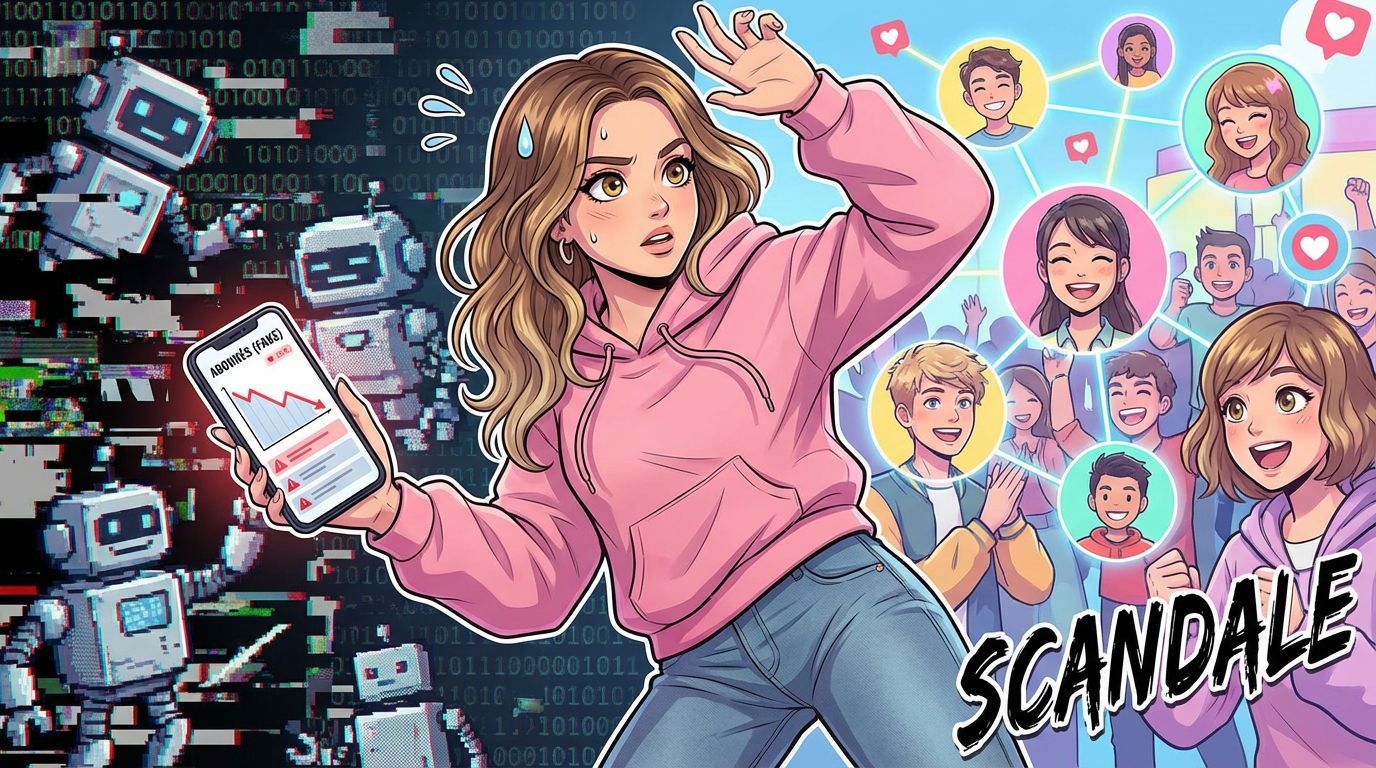 Influenceuse française exposée : arnaque aux abonnés falsifiés révélée