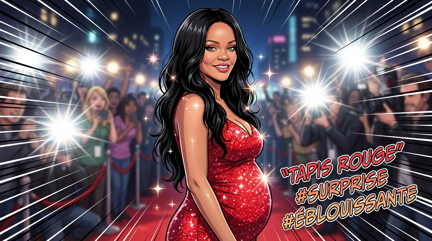 Rihanna enceinte de son troisième enfant ? Rumeurs sur le tapis rouge