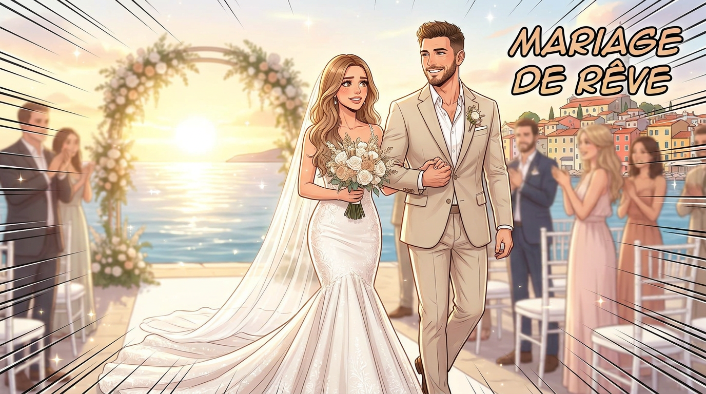 Giannina Gibelli et Blake Horstmann se marient lors d’un mariage de destination de rêve en Croatie