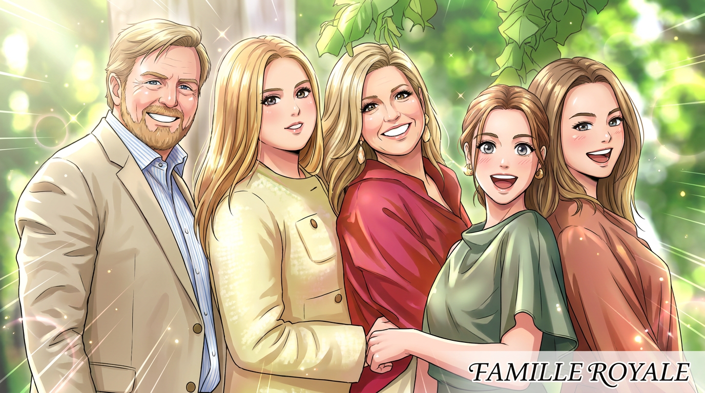 Catharina-Amalia en Maje, Alexia en robe Mango… les filles de Maxima des Pays-Bas misent sur des pièces à petits prix sur le portrait familial annuel