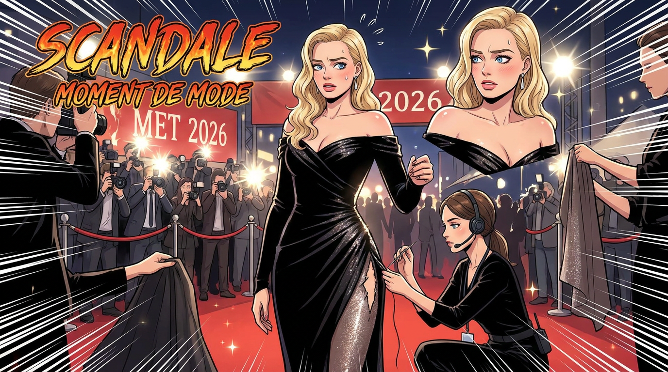 Le Met Gala 2026 fait scandale : robe déchirée de Margot Robbie