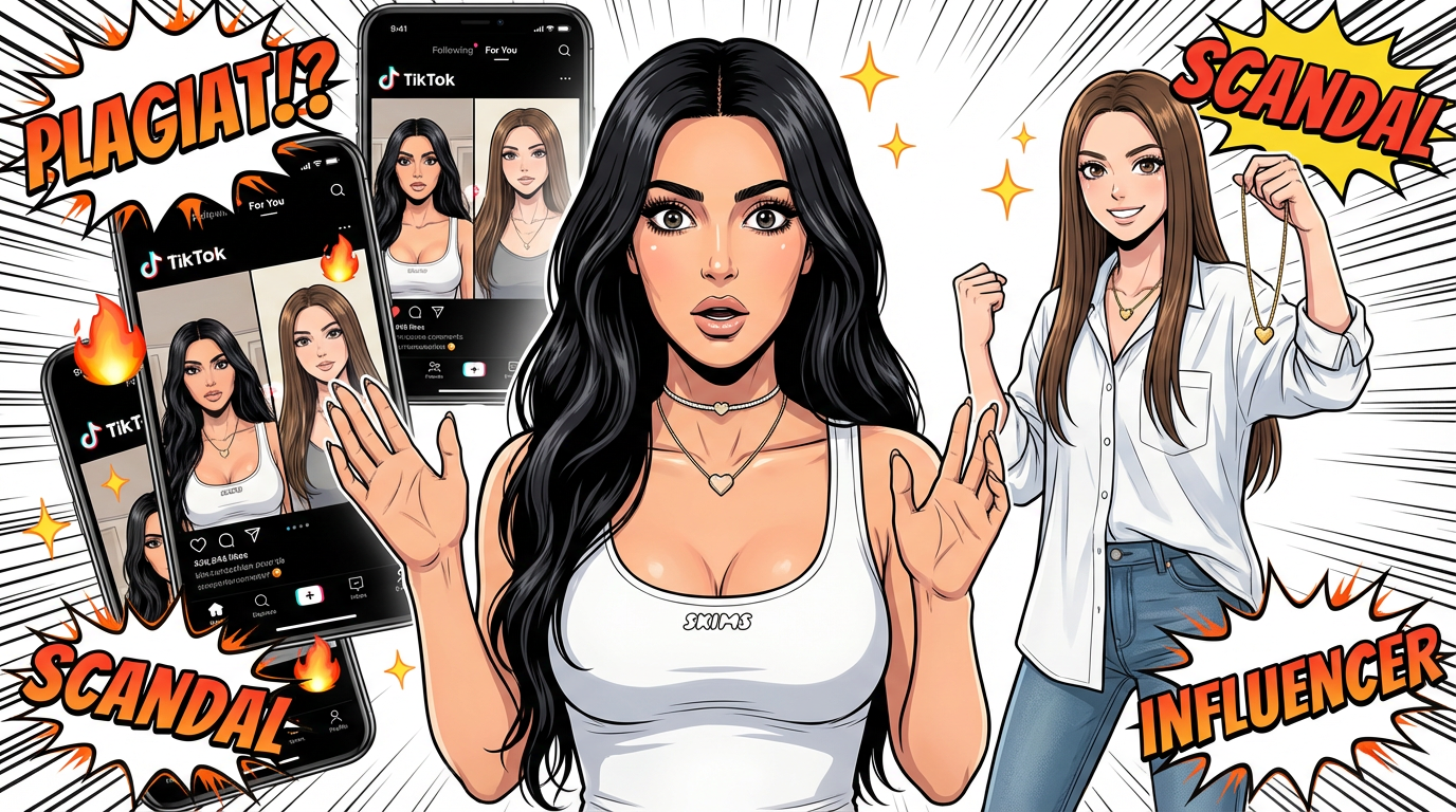 Scandale chez les Kardashian : Kim accusée de plagiat par une influenceuse montante