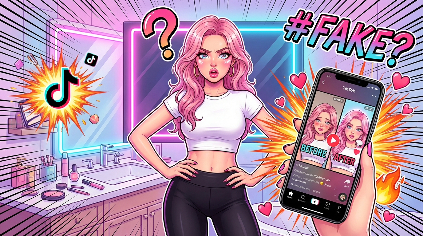 Influenceuse accusée de lipo truquée : Polémique enflamme TikTok