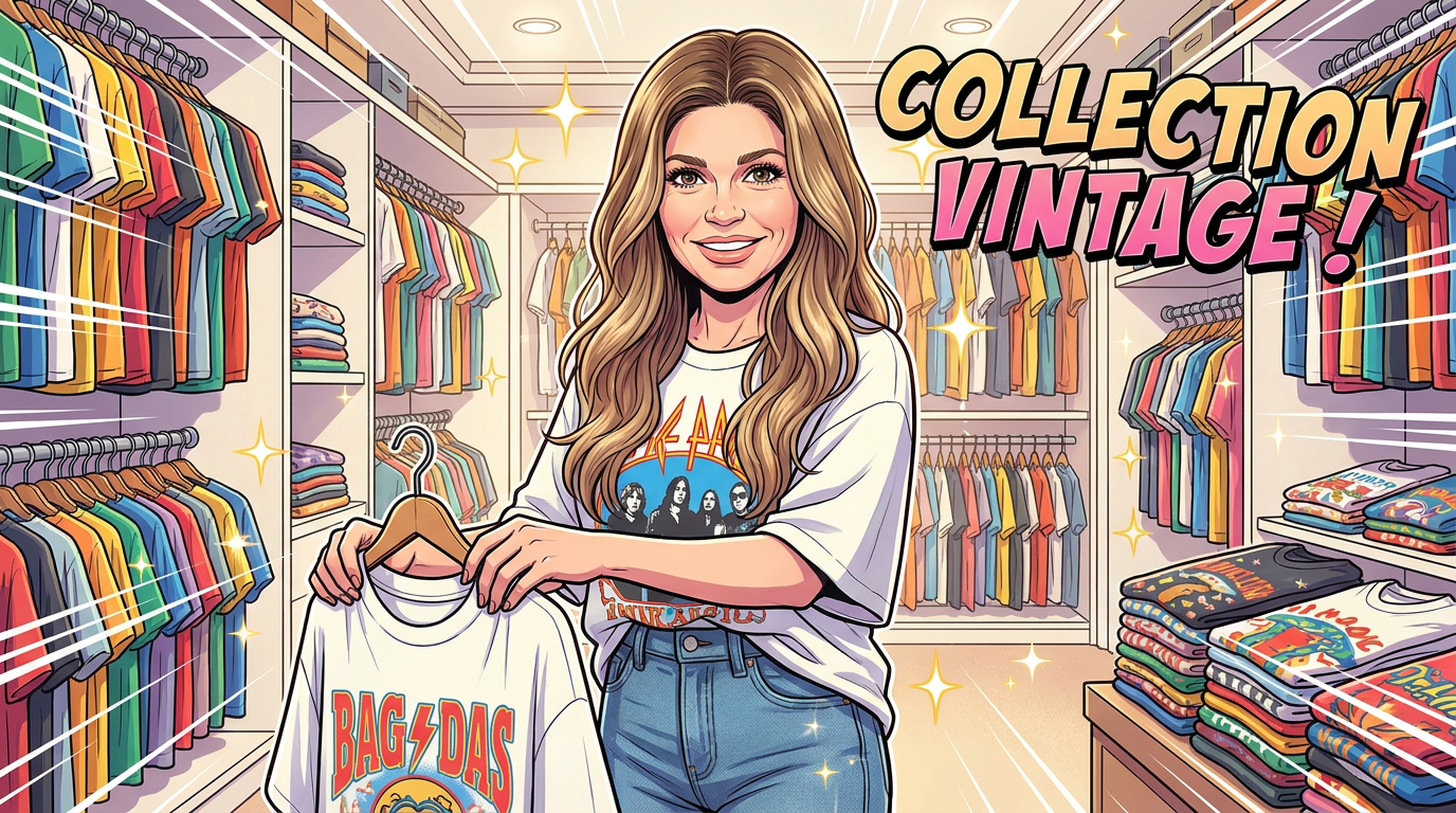 Danielle Fishel montre sa vaste collection de t-shirts vintage