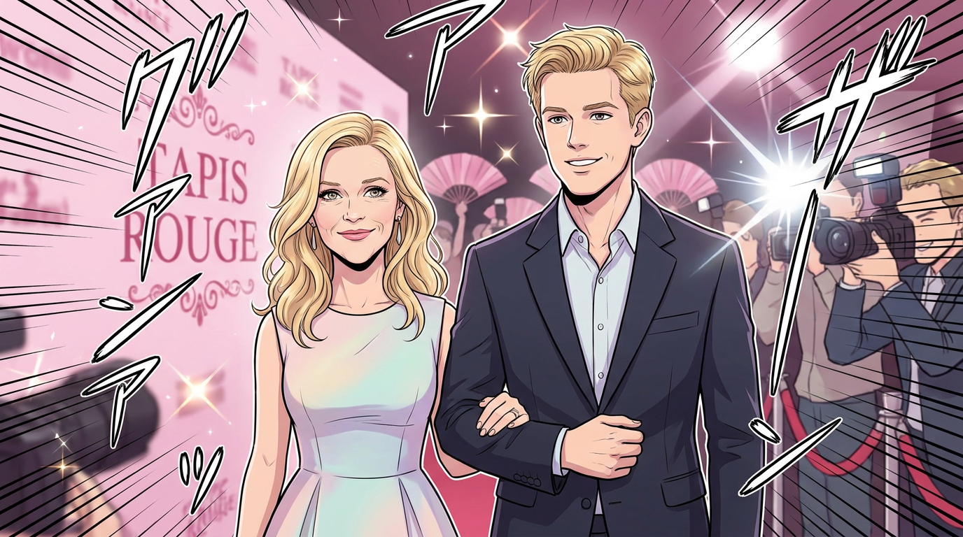 Reese Witherspoon sort avec son fils Deacon Phillippe à la première de « Elle »
