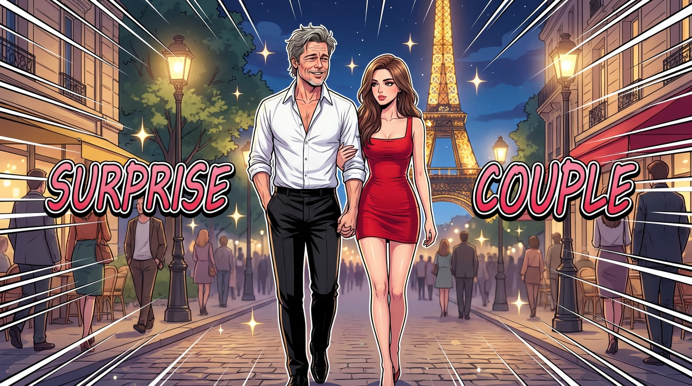 Brad Pitt et sa nouvelle conquête repérés à Paris après les Oscars