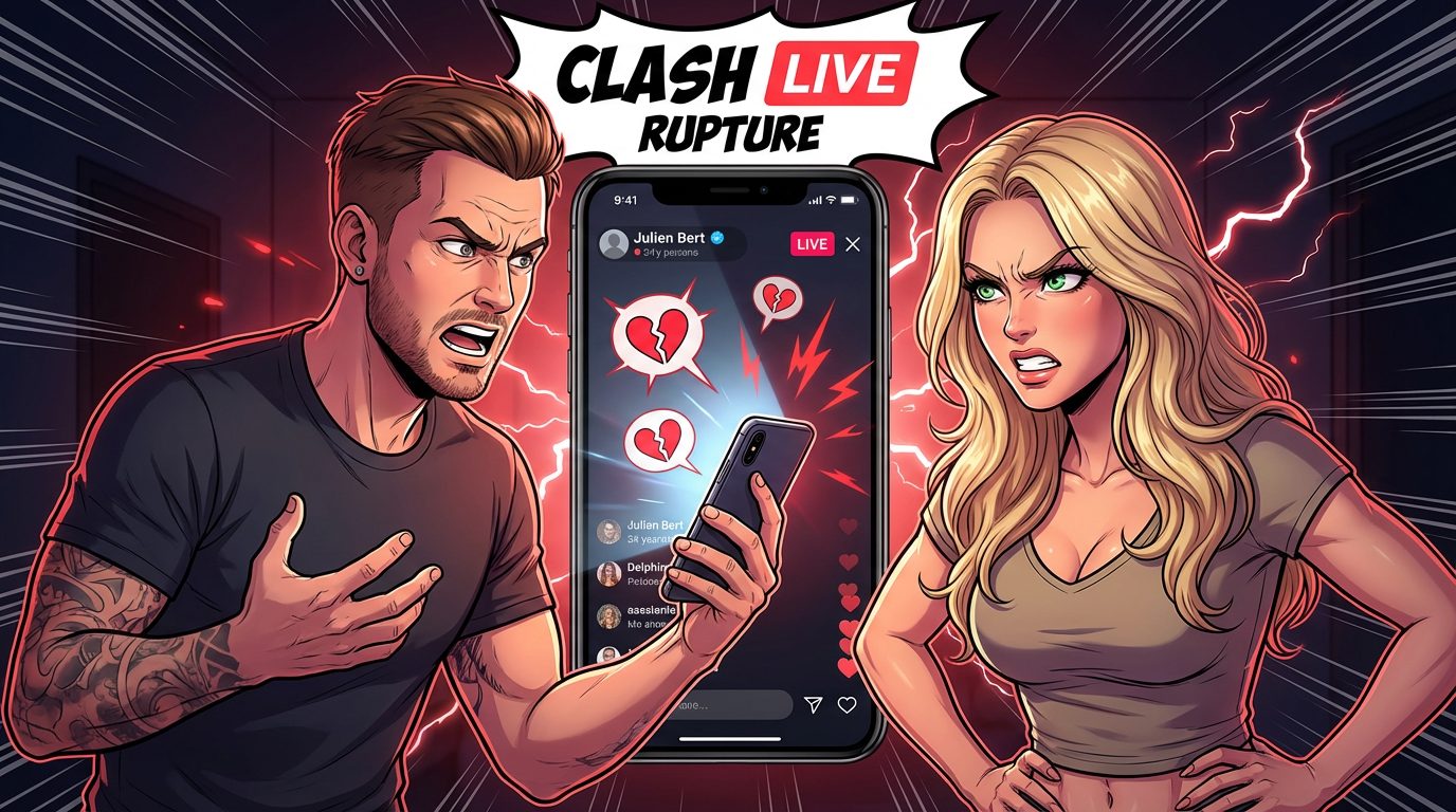 Julien Bert et Delphine : rupture définitive après clash en direct