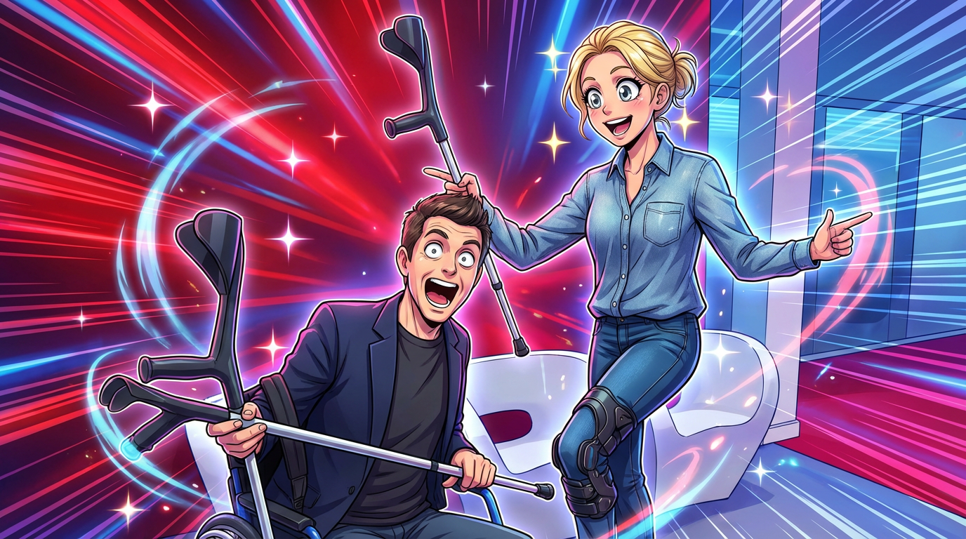 Thomas Sotto en fauteuil roulant, Anne-Sophie Lapix en béquille : les stars de RTL s'affichent fébriles