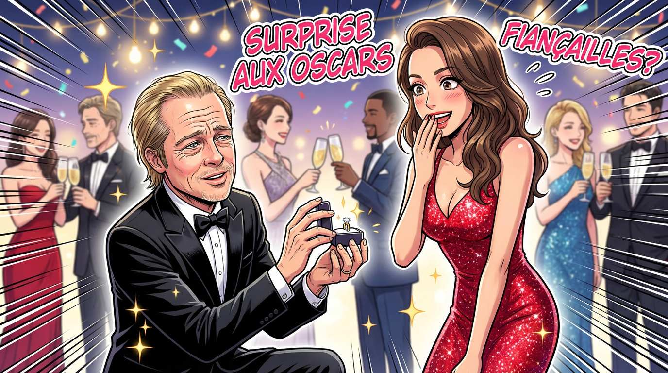 Brad Pitt et Ines de Ramon : fiançailles secrètes aux Oscars ?
