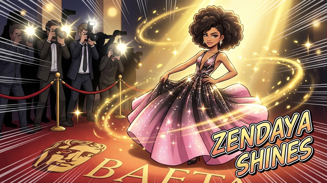 Zendaya brille sur le tapis rouge des BAFTA Awards