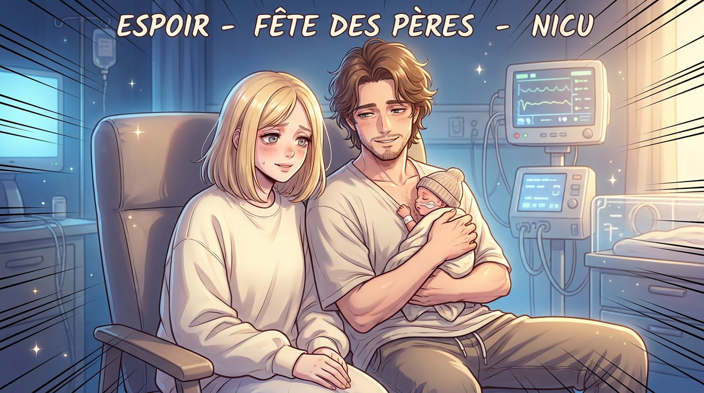 Madeleine White donne des nouvelles de santé de sa nouveau-née pendant qu'elle passe la fête des pères en NICU