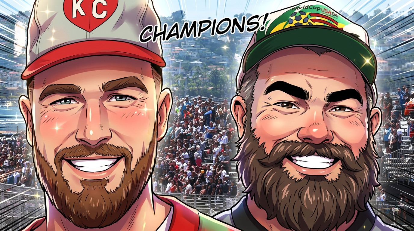 Travis Kelce assiste à une course NASCAR à San Diego pendant un voyage d’avant-mariage