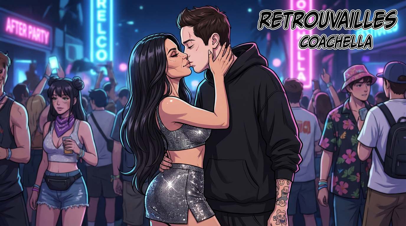 Kim Kardashian et Pete Davidson : réconciliation torride à Coachella