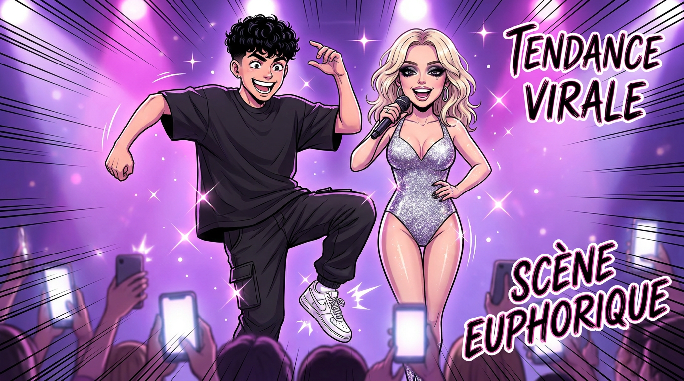 L’influenceur devenu viral pour une tendance Kesha invité sur scène par l’artiste