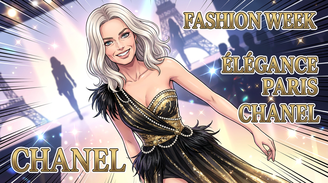Margot Robbie stupéfie à la Fashion Week de Paris en Chanel