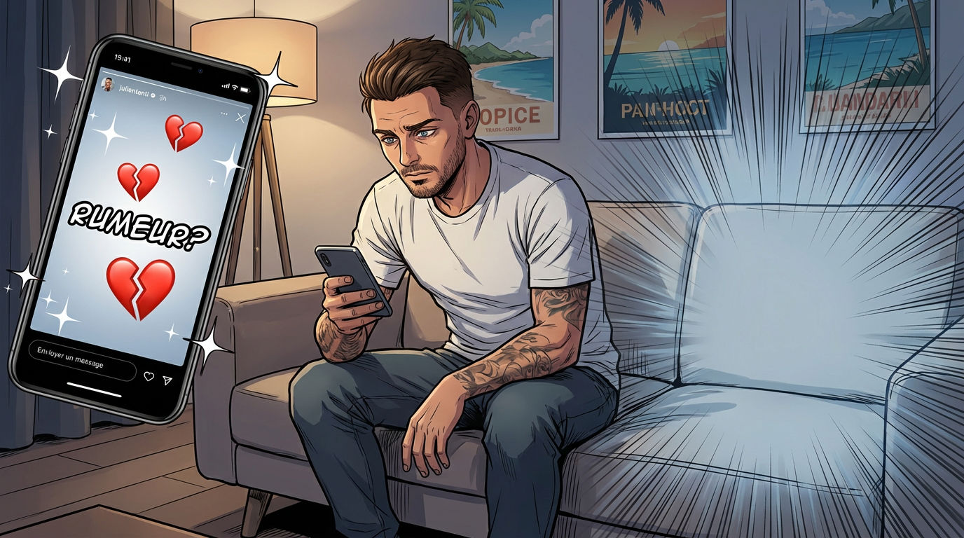 Julien Tanti séparé ? Rumeurs sur sa vie de couple après une story Instagram