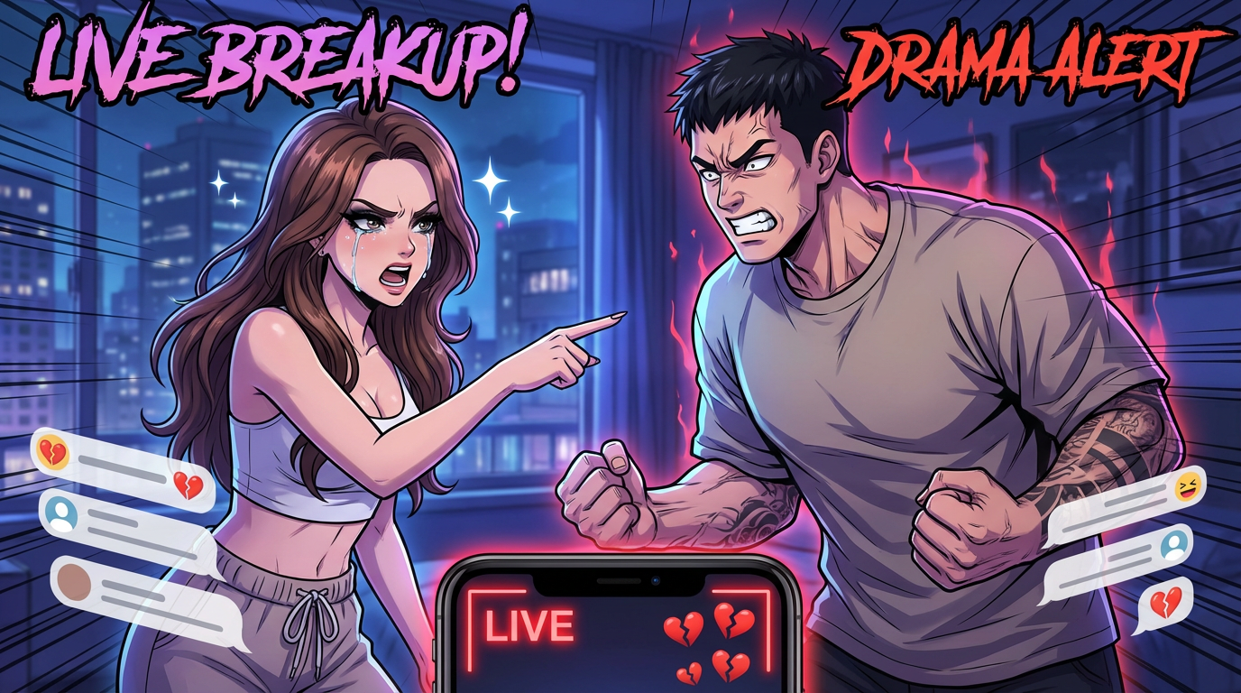 Couple de télé-réalité : rupture dramatique en direct sur les réseaux sociaux