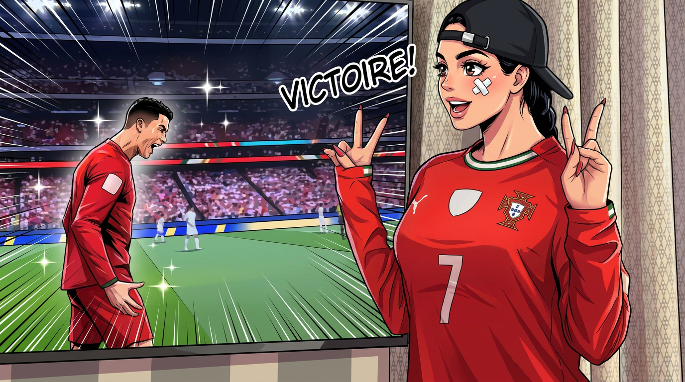 Georgina Rodriguez oublie de mettre son pantalon lors de l'apparition de Cristiano Ronaldo
