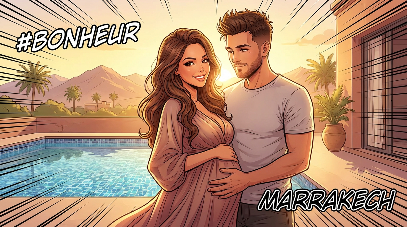 Influenceuse Nabilla enceinte de son deuxième enfant