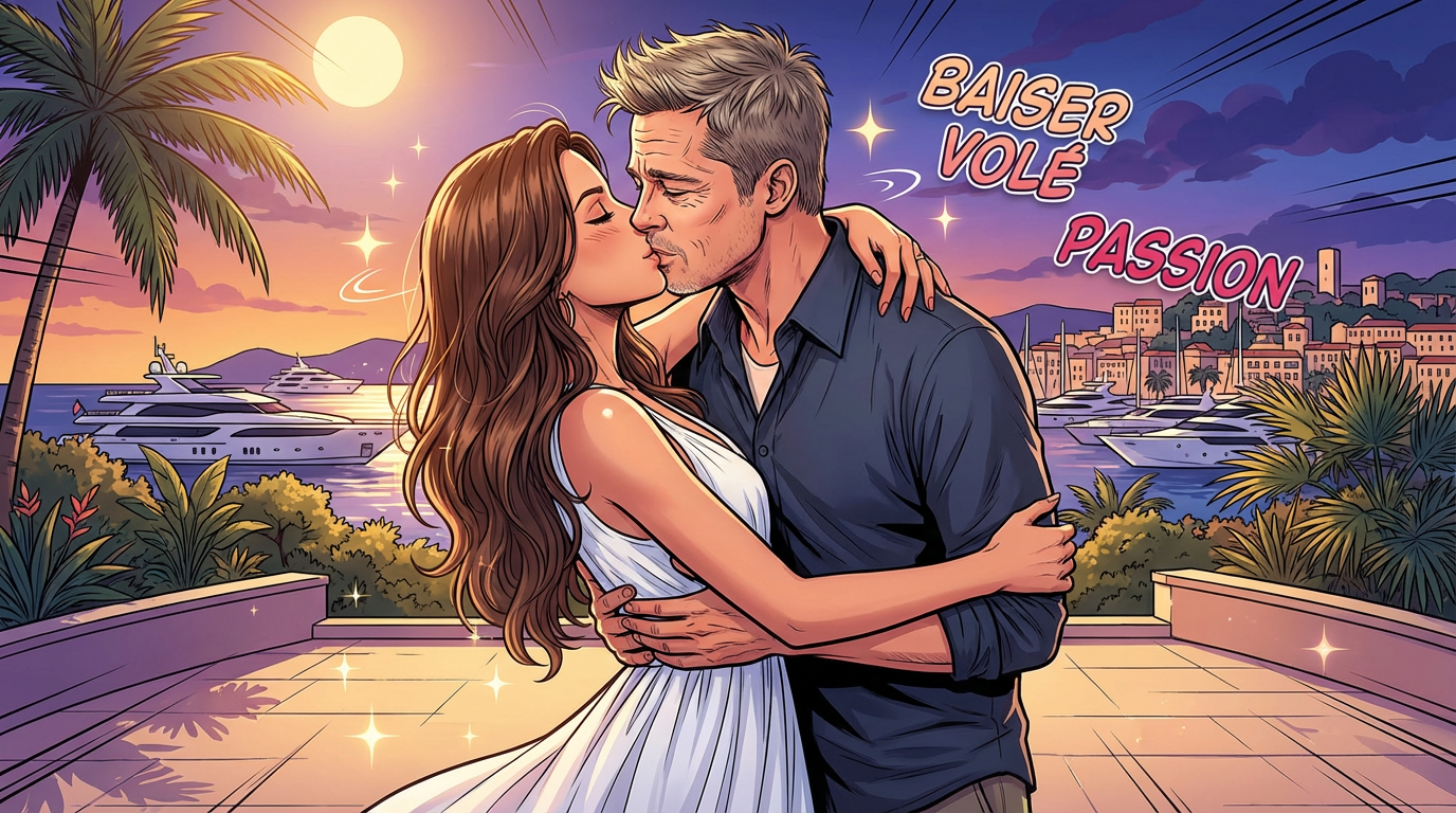 Brad Pitt et Ines de Ramon : premiers baisers volés à Cannes