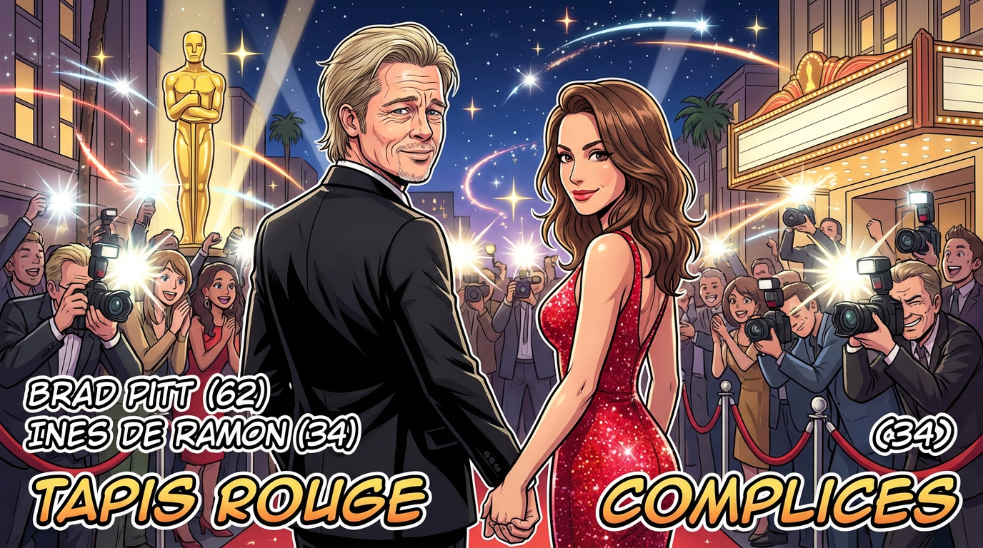 Brad Pitt et Ines de Ramon : premiers pas sur le tapis rouge ensemble