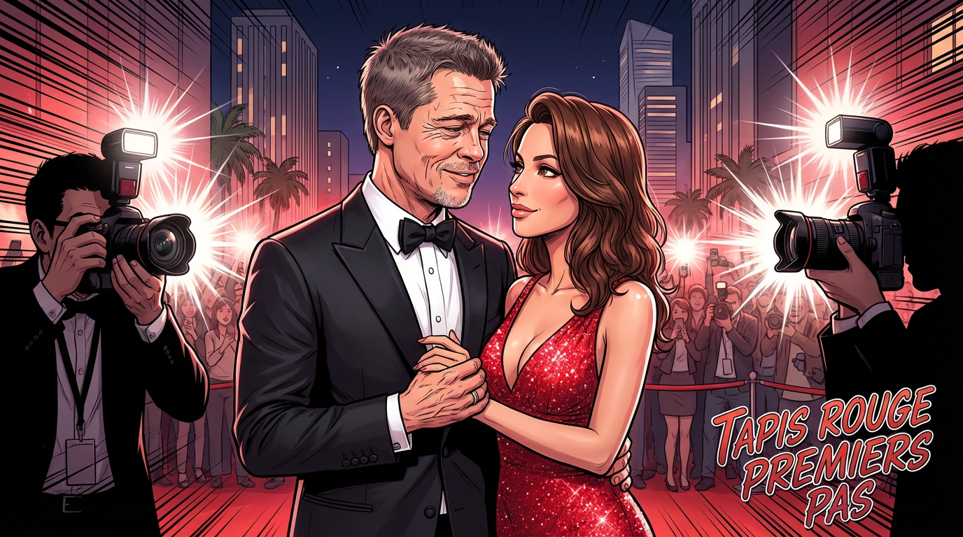 Brad Pitt et Ines de Ramon : premiers pas officiels sur le red carpet