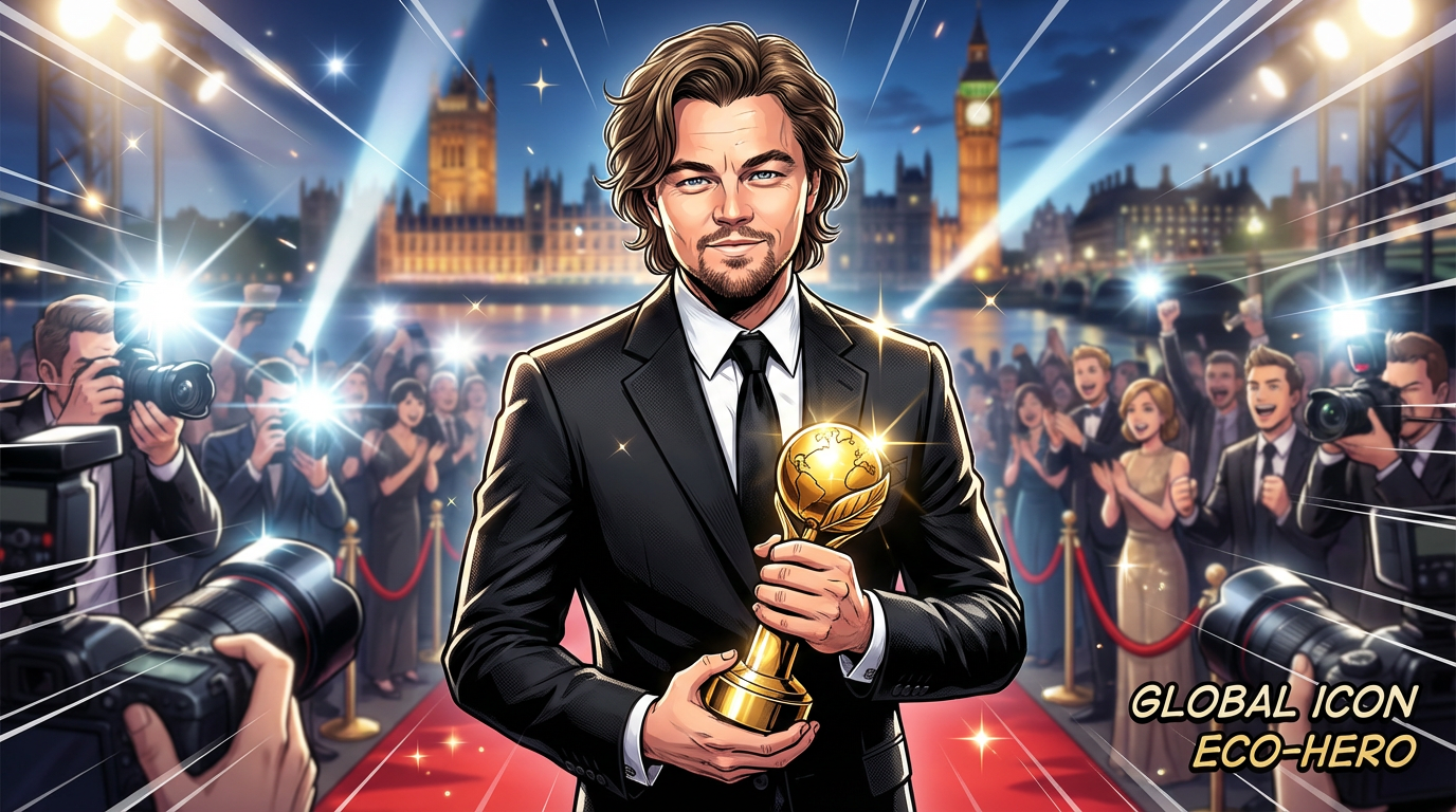Leonardo DiCaprio reçoit un prix d'honneur pour son engagement environnemental