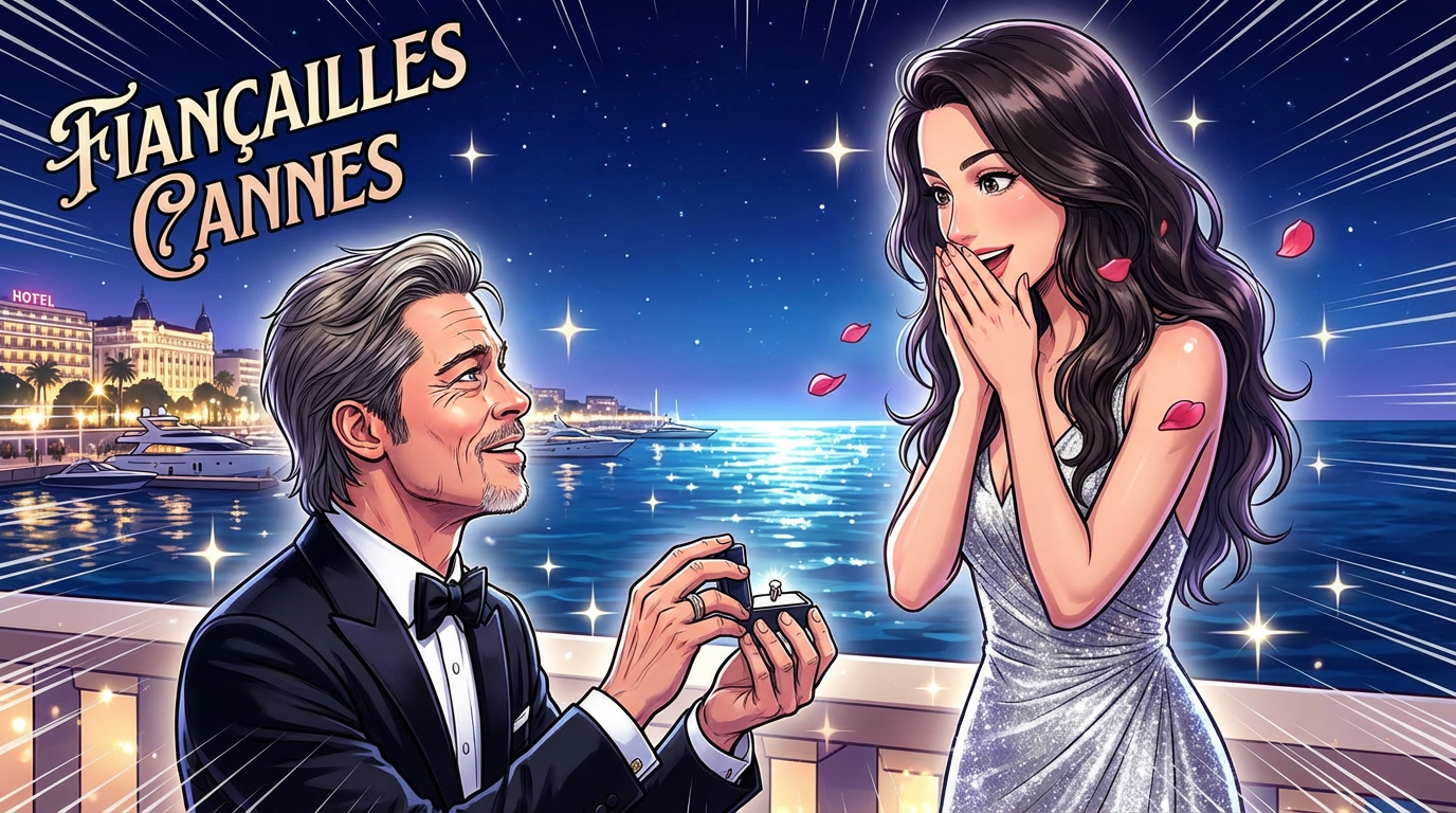 Brad Pitt et Ines de Ramon : fiançailles secrètes à Cannes