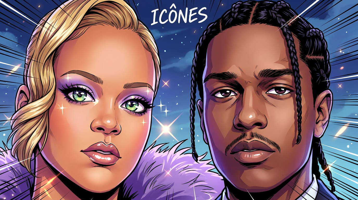 Rihanna semble mécontente alors qu'A$AP Rocky discute avec une femme au Met Gala