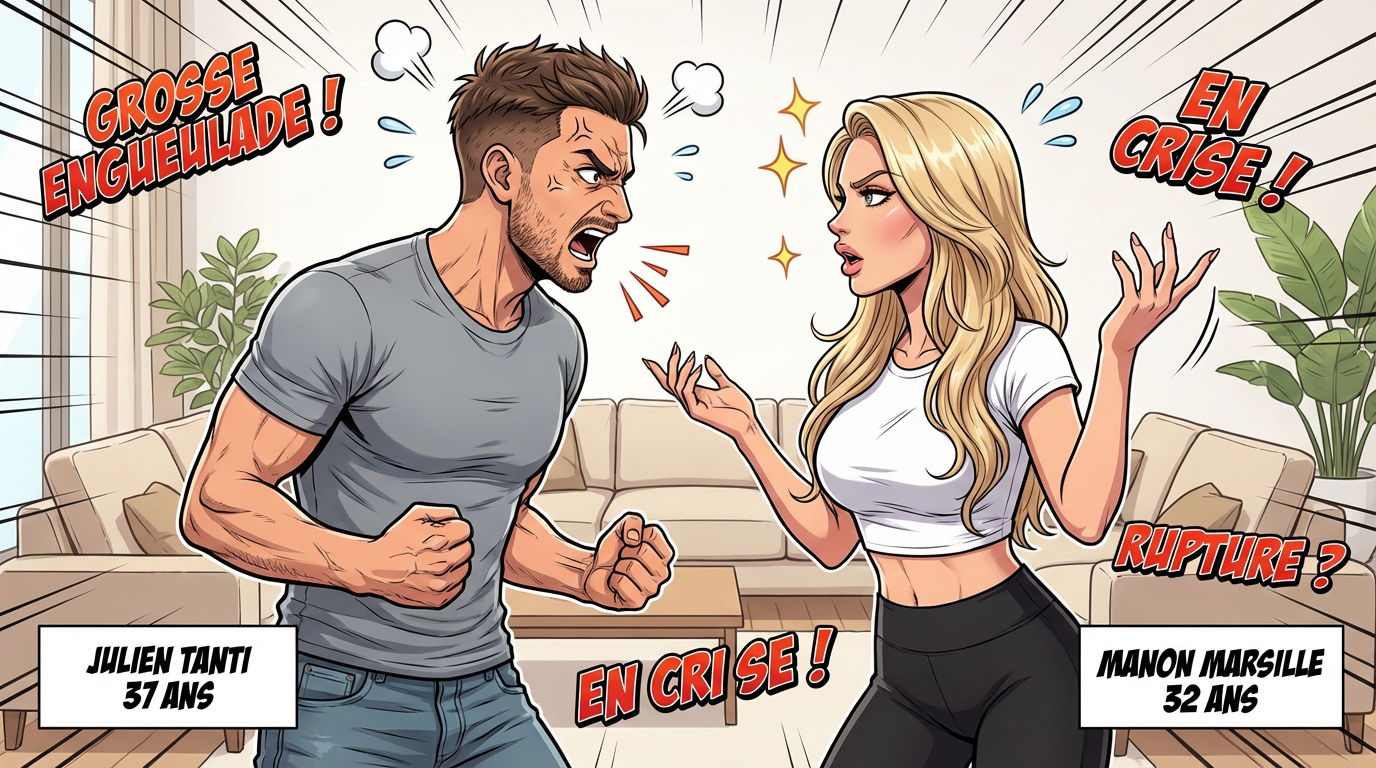 Les Marseillais : Julien Tanti et Manon Marsille au bord de la rupture après une grosse engueulade