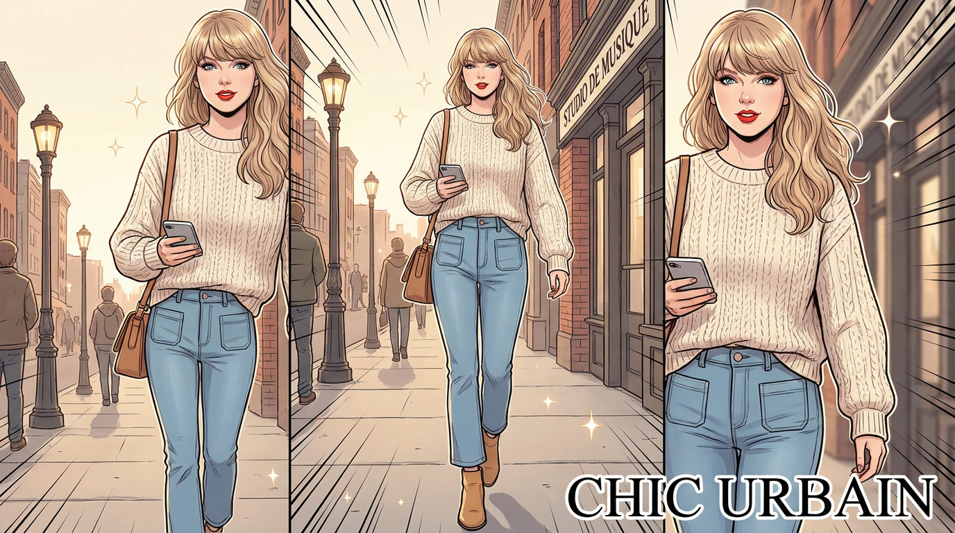 Taylor Swift porte un jean à poches plaquées inspiré de ce style Amazon