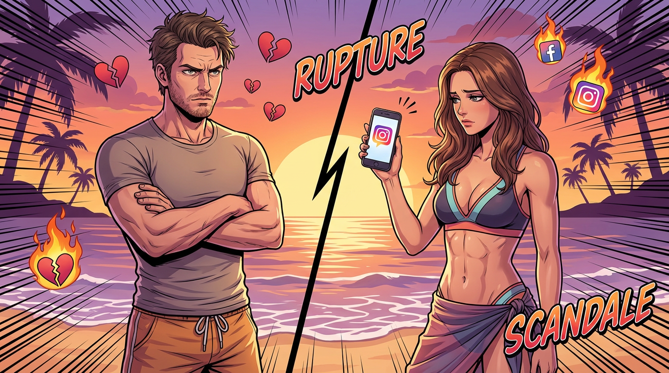 Julien Bert et Delphine de Koh-Lanta : rupture confirmée après scandale