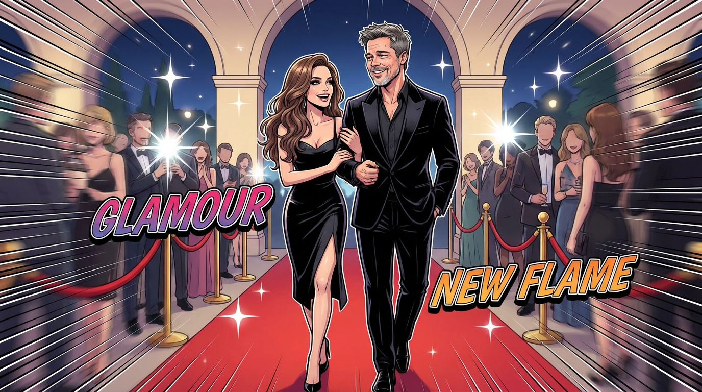 Brad Pitt aperçu avec une nouvelle conquête au Vanity Fair Party