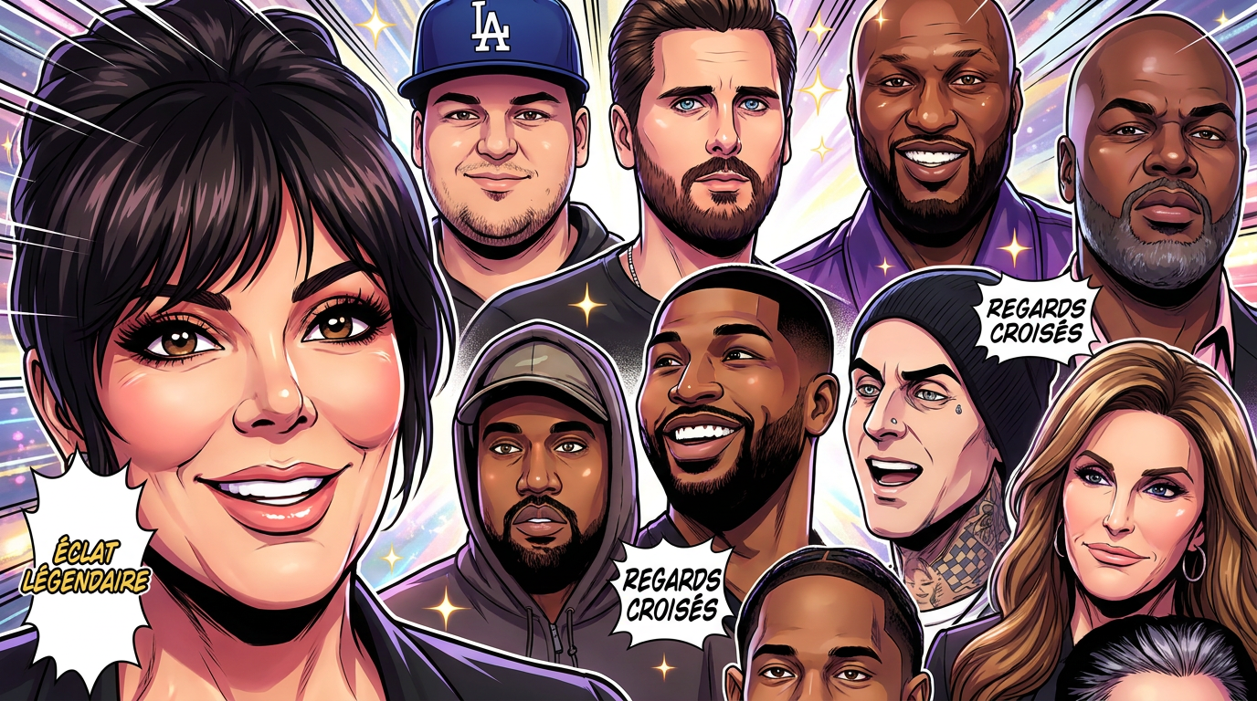 Kris Jenner fait un clin d’œil à Kanye West, Travis Scott et à d’autres ex des Kardashian pour la Fête des Pères